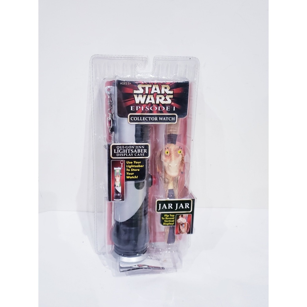 Vintage 1999 Star Wars Episode 1 Light Jar Jar Collectors Watch New Sealed